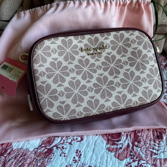 Kate Spade Spade Flower Coated Canvas Infinite Medium Crossbody Pink Multi NWT - Picture 2 of 14